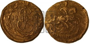 Денга 1787 года КМ (КМ, Сузунский монетный двор)