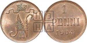 1 пенни 1904 года