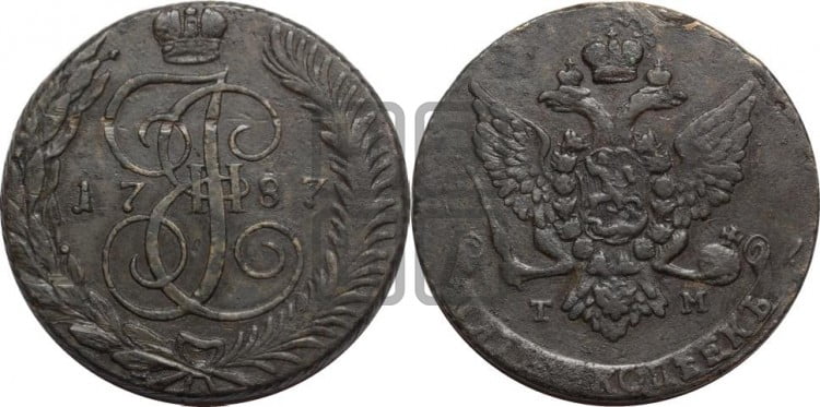 5 копеек 1787 года (ТМ, Таврический монетный двор)