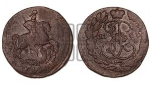 2 копейки 1763 года ЕМ (ЕМ, Екатеринбургский монетный двор)