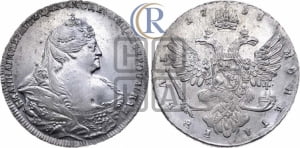 1 рубль 1738 года (московский тип)