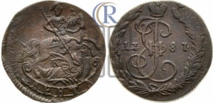 Денга 1787 года КМ (КМ, Сузунский монетный двор)