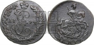 Денга 1794 года КМ (КМ, Сузунский монетный двор)