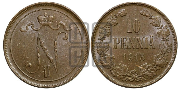 10 пенни 1913 года