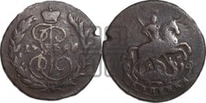 1 копейка 1763 года ММ (ММ или без букв, Красный  монетный двор)