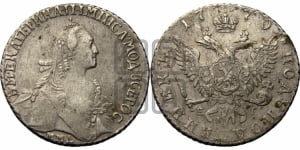 Полуполтинник  1770 года ММД/EI (без шарфа на шее)