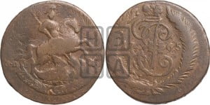 2 копейки 1765 года СПМ (СПМ, Санкт-Петербургский монетный двор)