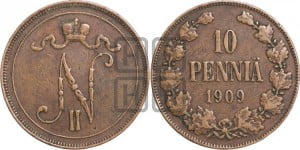 10 пенни 1909 года