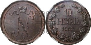10 пенни 1908 года