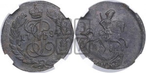 Полушка 1784 года КМ (КМ, Сузунский монетный двор)
