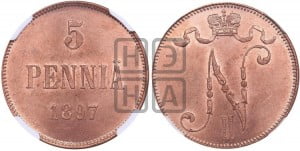 5 пенни 1897 года