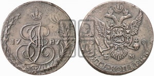 5 копеек 1787 года ЕМ (ЕМ, Авеста, Швеция)