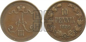 10 пенни 1889 года