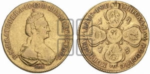 5 рублей 1778 года СПБ (новый тип, шея длиннее)