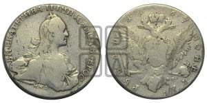1 рубль 1767 года ММД/EI ( MMД, без шарфа на шее)