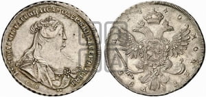 1 рубль 1740 года СПБ (петербургский тип)