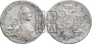 1 рубль 1767 года ММД/EI ( MMД, без шарфа на шее)