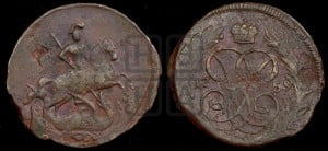 Копейка 1759 года (с вензелем Елизаветы I)