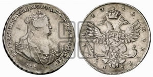 1 рубль 1740 года СПБ (петербургский тип)