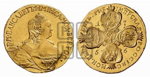 5 рублей 1756 года (Московский двор, без знака двора)