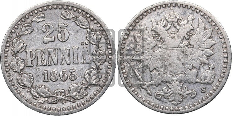 25 пенни 1865 года