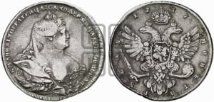 1 рубль 1737 года (московский тип)