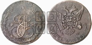 5 копеек 1787 года ЕМ (ЕМ, Авеста, Швеция)
