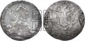 1 рубль 1762 года ММД/ДМ (с шарфом на шее)