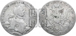 1 рубль 1762 года ММД/ДМ (с шарфом на шее)