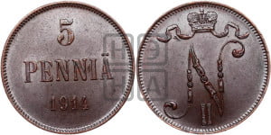 5 пенни 1914 года