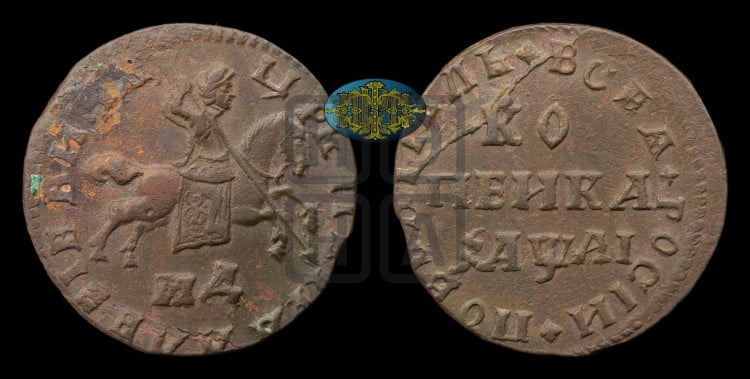1 копейка 1711 года (МД, всадник без плаща, остальные разновидности)