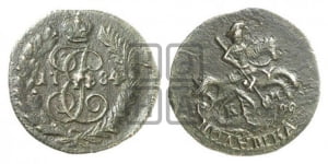 Полушка 1784 года КМ (КМ, Сузунский монетный двор)