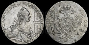 1 рубль 1767 года ММД/EI ( MMД, без шарфа на шее)