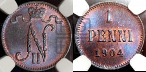 1 пенни 1904 года