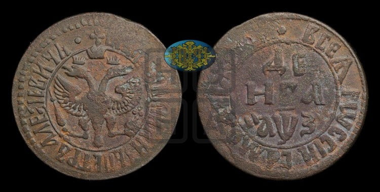 Денга 1707 года (все разновидности без отметки редкости)