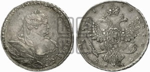 1 рубль 1737 года (московский тип)