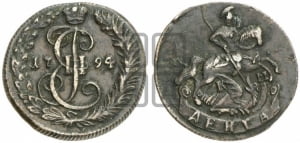 Денга 1794 года КМ (КМ, Сузунский монетный двор)