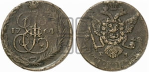 5 копеек 1764 года ЕМ (ЕМ, Авеста, Швеция)