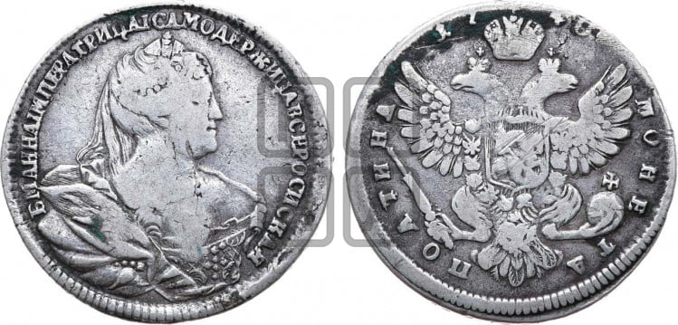 Полтина 1740 года (московский тип)