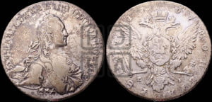 1 рубль 1767 года ММД/EI ( MMД, без шарфа на шее)