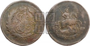 2 копейки 1763 года СПМ (СПМ, Санкт-Петербургский монетный двор)
