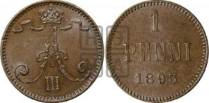 1 пенни 1893 года