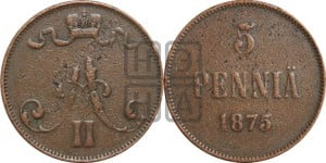 5 пенни 1875 года
