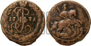 Денга 1771 года ЕМ (ЕМ, Екатеринбургский монетный двор)