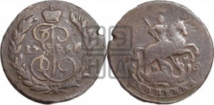 1 копейка 1766 года ММ (ММ или без букв, Красный  монетный двор)