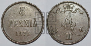 5 пенни 1875 года