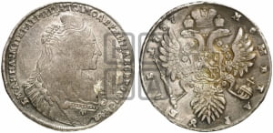 1 рубль 1737 года (тип 1735 года, без кулона на груди)
