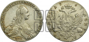 1 рубль 1767 года ММД/EI ( MMД, без шарфа на шее)
