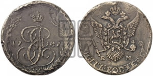 5 копеек 1787 года ЕМ (ЕМ, Авеста, Швеция)