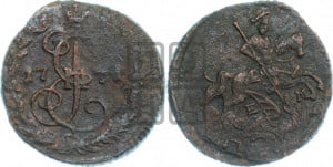 Денга 1771 года ЕМ (ЕМ, Екатеринбургский монетный двор)